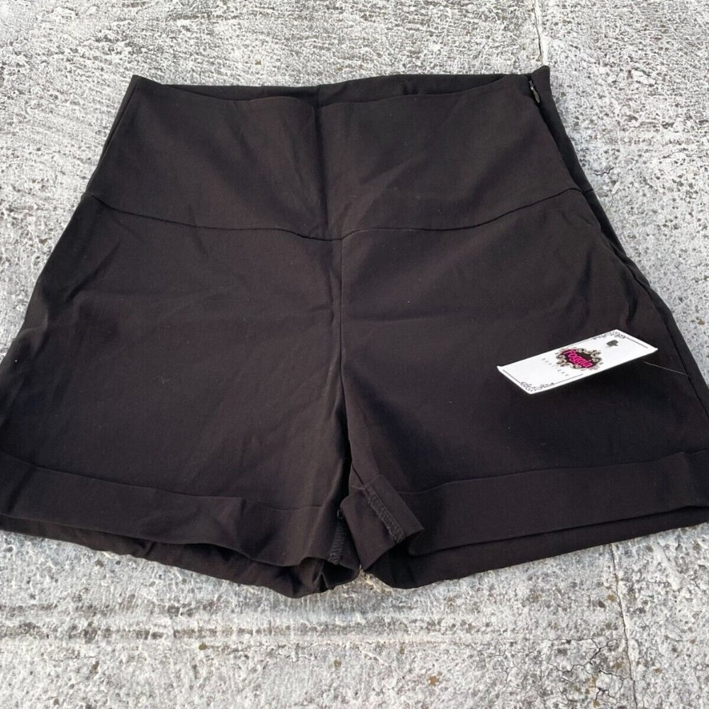 Top 10 USA Women Short Black Short Shorts Cotton Size M Made in USA New